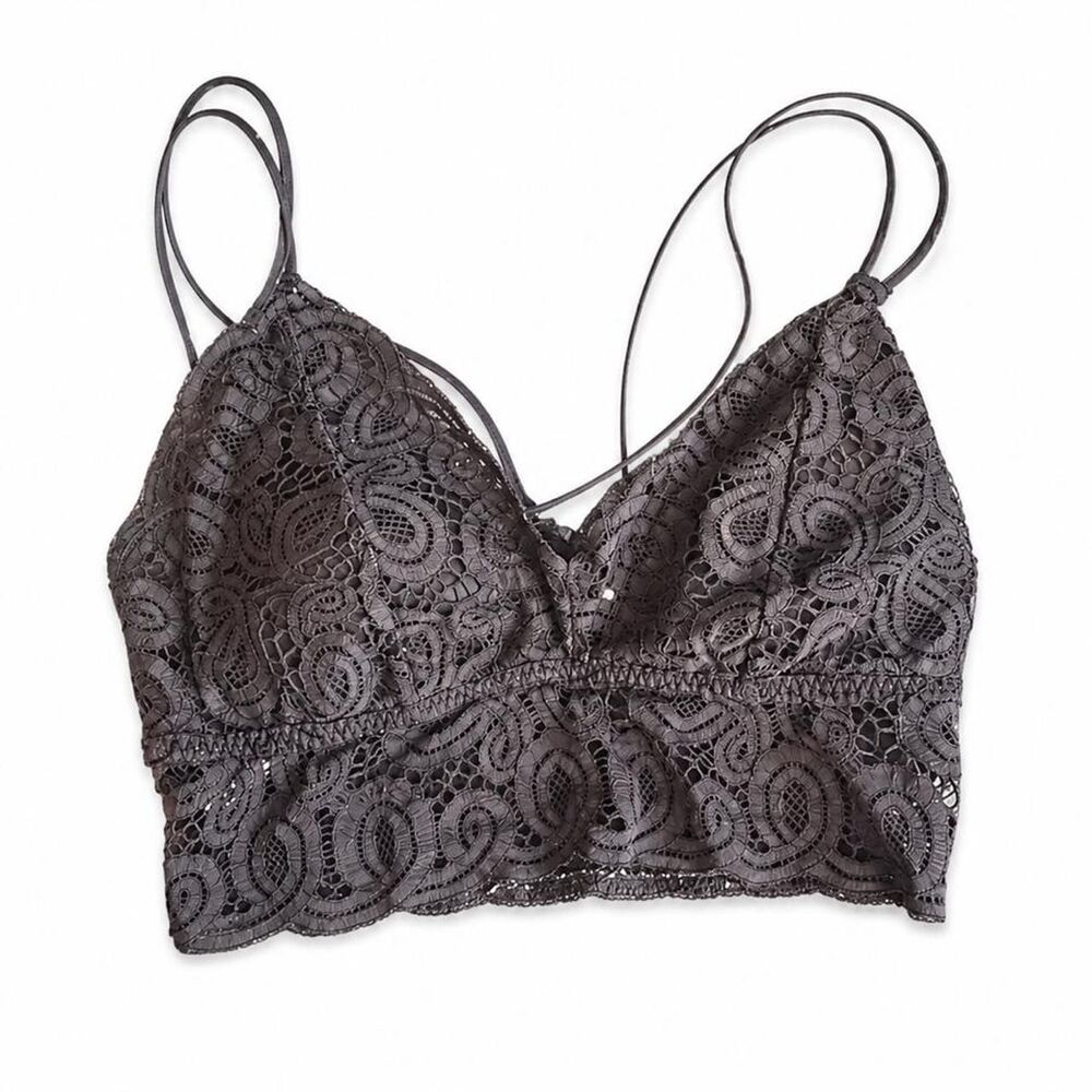 Victoria-s-secret Women's Brown and Black Crop-top